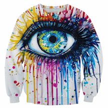 Alternate image Colorful Eye Sweatshirt