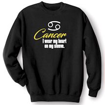 Alternate Image 1 for Horoscope T-Shirt or Sweatshirt - Cancer