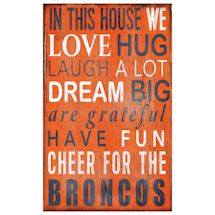 In This House NFL Wall Plaque-Denver Broncos