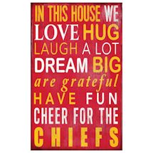 In This House NFL Wall Plaque-Kansas City Chiefs