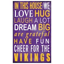 In This House NFL Wall Plaque-Minnesota Vikings