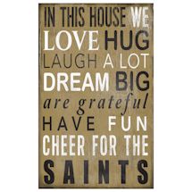 In This House NFL Wall Plaque-New Orleans Saints
