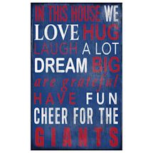In This House NFL Wall Plaque-New York Giants