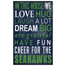 In This House NFL Wall Plaque-Seattle Seahawks