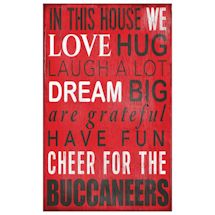 In This House NFL Wall Plaque-Tampa Bay Buccaneers