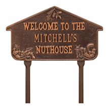 Alternate Image 1 for Personalized Nuthouse Lawn Plaque