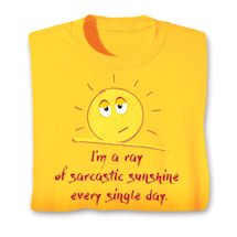 Alternate image Sarcastic Sunshine Shirts