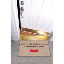Alternate image High Cotton Front Door Welcome Mats - It Isn't Really Drinking Alone if your Dog is Home