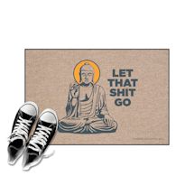 Alternate image High Cotton Front Door Welcome Mats - Let that Sh*t Go Zen Buddha