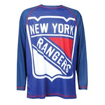 Alternate image NHL Big Logo Long Sleeve Rash Guard Performance Shirts