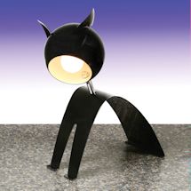 Alternate Image 1 for Cat Shaped Black Metal Desk Lamp - 14'