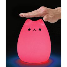 Alternate image for Color Changing LED Tap Cat Night Light - Tap On/Off
