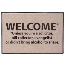 Welcome* Unless… Doormat