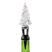 Alternate image Color Changing Christmas Tree Wine Stopper