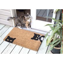 Alternate Image 1 for Peeping Cats Doormat