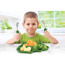 Alternate image Children's Dinosaur Meal Set - Plate, Spoon & Fork