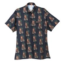 Alternate image Men's Bigfoot Print Camp Shirt - Short Sleeve Button Down