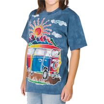Alternate Image 1 for Hippie Retro Peace Sign Bus T-shirt