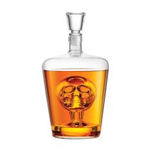 Product Image for Blown Glass Brain Freeze Glass Human Skull Decanter
