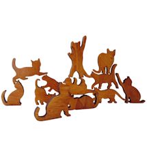 Alternate image Wooden Stack The Animal Game - 12 Dog or Cat Pieces with Storage Bag