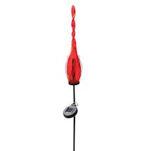 Alternate image Red Glass Solar Flame Yard Stake