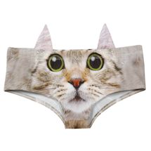 Alternate Image 3 for Women's 3D Animal Face Undies: Underwear with Ears