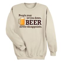 Alternate Image 1 for Beer Never Disappoints Shirt