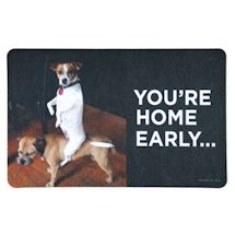 Alternate Image 1 for You're Home Early Doormat