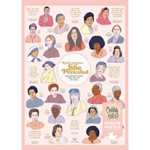 Alternate image Nevertheless, She Persisted Feminist Puzzle, Sojourner to Malala, Simone to Marie, and Ruth Bader Ginsburg (RBG)