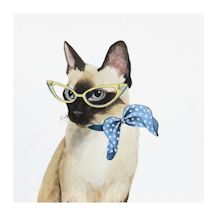 Alternate image Spectacled Cats Canvas Print Set