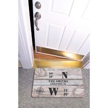 Alternate image Personalized Coordinates Doormat