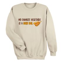 Alternate Image 1 for My Favorite Vegetable Is A Corn Dog Shirts