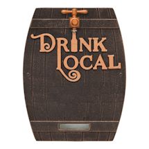 Alternate Image 10 for Personalized Drink Local Barrel Plaque