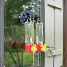 Alternate image Double Window-Mount Hummingbird Feeder