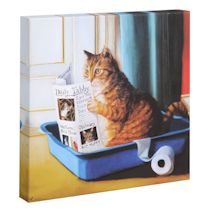 Alternate Image 1 for Cat In Litter Canvas