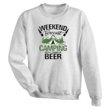 Alternate Image 4 for Camping With a Chance of Beer Weekend Forecast Shirts
