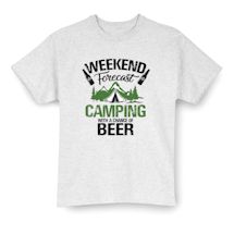 Alternate Image 8 for Camping With a Chance of Beer Weekend Forecast Shirts