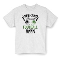Alternate Image 2 for Football With a Chance of Beer Weekend Forecast Shirts