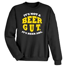 Alternate Image 1 for It's Not A Beer Gut, It's Beer Abs. Shirt