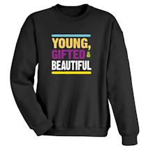 Alternate Image 1 for Personalized Young, Gifted Shirts