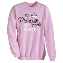 Alternate Image 1 for Personalized Princess Needs Shirts