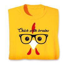 Product Image for Chick With Brains T-Shirt or Sweatshirt