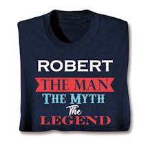 Product Image for Personalized Man Myth Legend T-Shirt or Sweatshirt