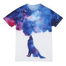 Alternate Image 2 for Howling Wolf Spirit Animal Shirts