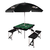 NFL Picnic Table With Umbrella-Baltimore Ravens