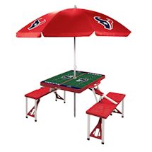 NFL Picnic Table With Umbrella-Houston Texans
