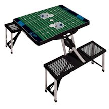 NFL Picnic Table w/Football Field Design-Carolina Panthers