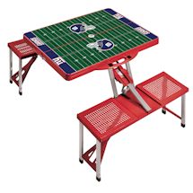 NFL Picnic Table w/Football Field Design-New York Giants