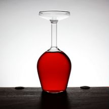 Alternate Image 1 for Upside-Down Wine Glass