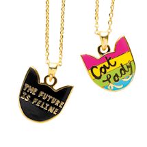 Product Image for Future is Feline Jewelry - Lapel Pin or Necklace
